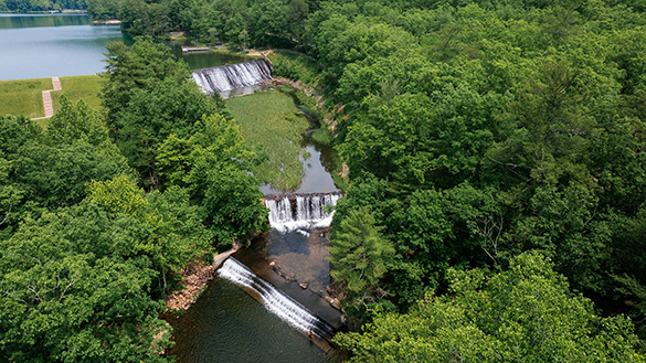 Dams at Douthat State Park