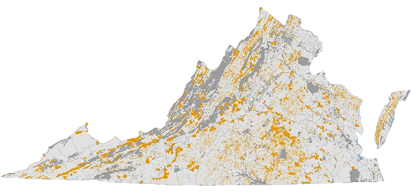 維吉尼亞保護地圖