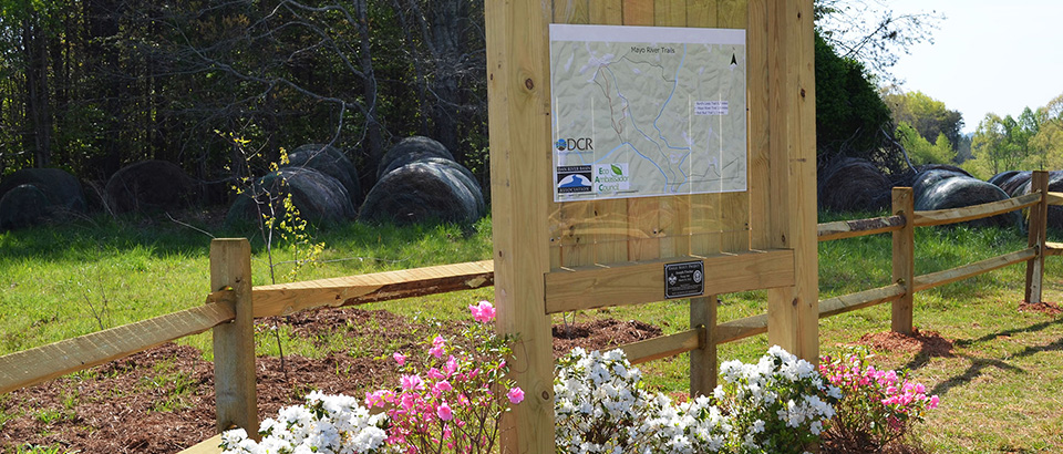 梅奧河州立公園的步道標誌