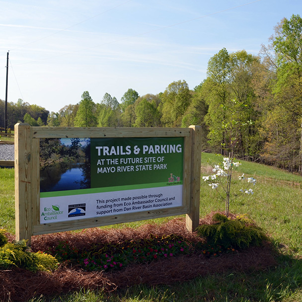 梅奧河的步道標誌