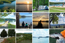 史密斯山湖州立公園的閃爍照片