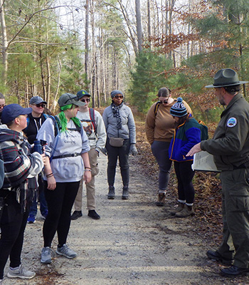 在國家公園徒步旅行