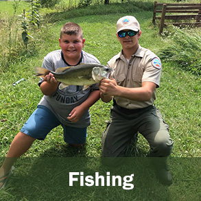 在弗吉尼亞州立公園釣魚