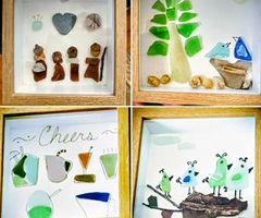 Sea glass artwork