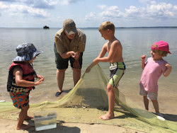 兒童使用麻網。