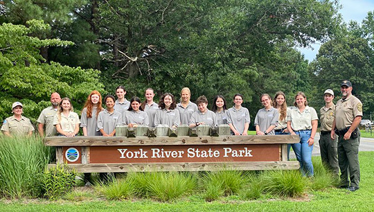 約克河州立公園的 YCC 成員